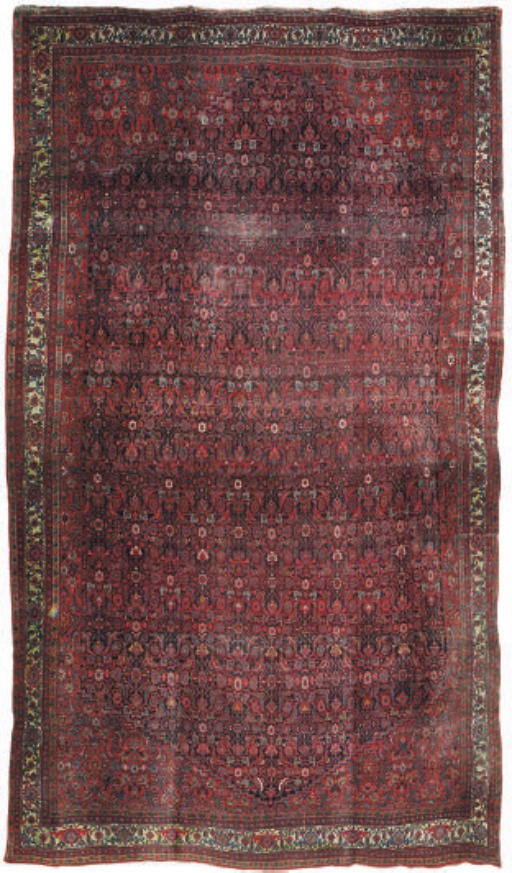 An antique Bijar carpet