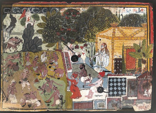 DRUG ADDLED SADHUS, JODHPUR, RAJASTHAN, 1740