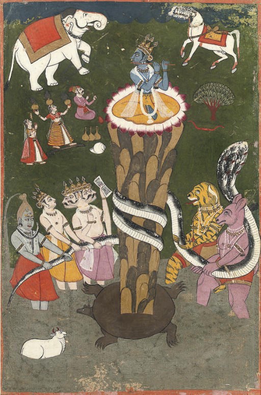 THE TORTOISE INCARNATION OF VISHNU, RAJASTHAN, 1730