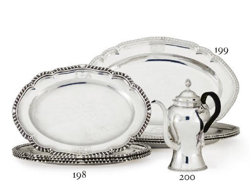 A SET OF FOUR WILLIAM IV SILVER MEAT DISHES