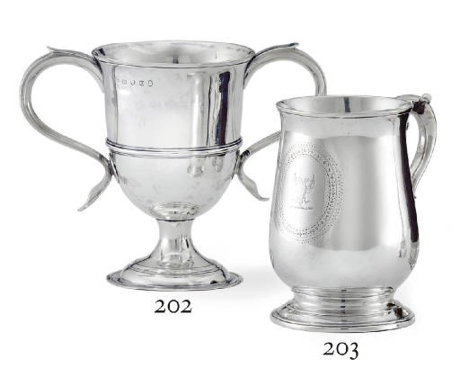 A GEORGE III SILVER MUG