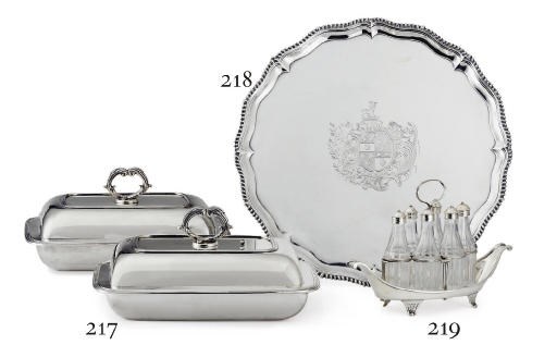 A GEORGE II SILVER SALVER