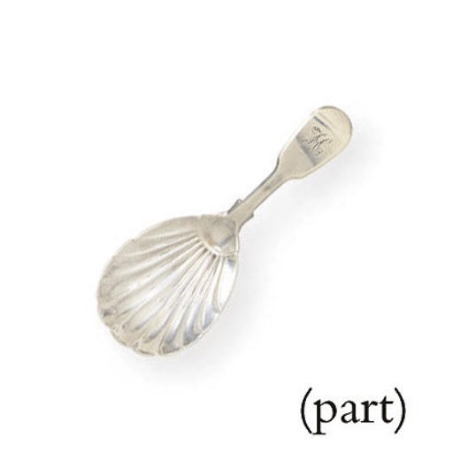 TWO GEORGIAN SILVER CADDY SPOONS