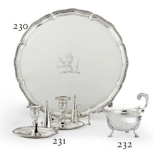 A GEORGE II SILVER SAUCEBOAT