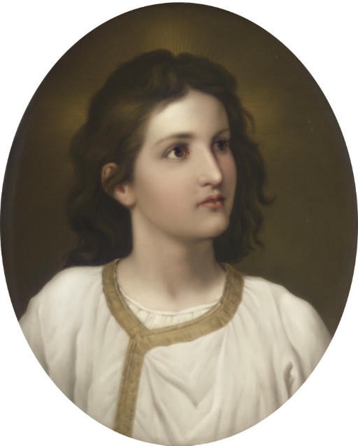 A BERLIN (K.P.M.) OVAL PORTRAIT PLAQUE