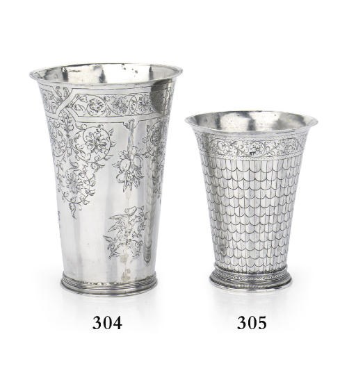 A fine and early Dutch silver beaker