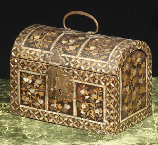 A Japanese export domed chest