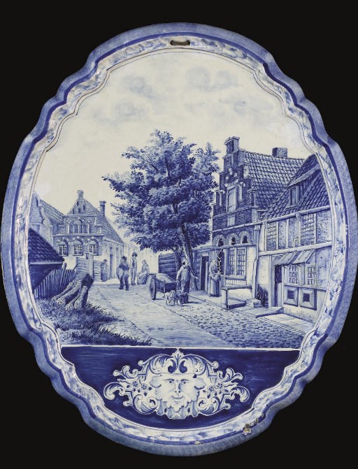 PLAQUE EN FAIENCE HOLLANDAISE (MAKKUM) DE LA FIN DU XIXEME SIECLE