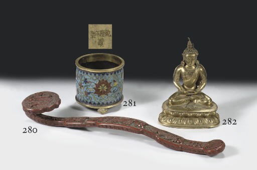 A cloisonne censer