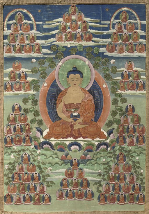 A Tibetan thang.ka depicting Amitayus