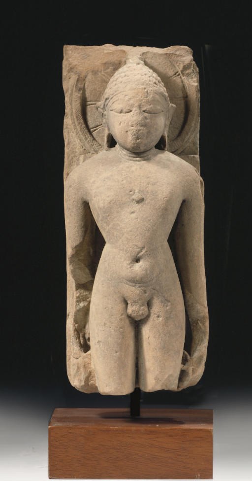 A Central Indian sandstone figure of the Jain Parsvanatha