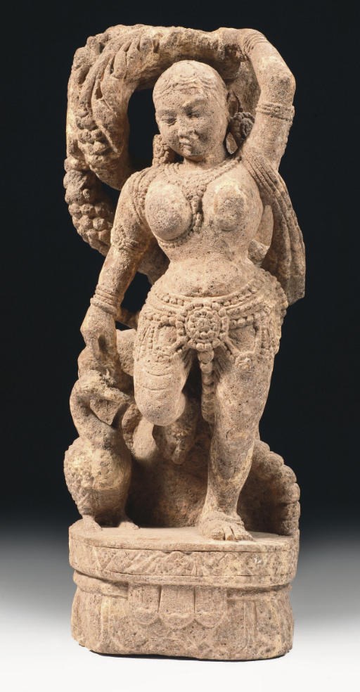 A Central Indian sandstone female figure