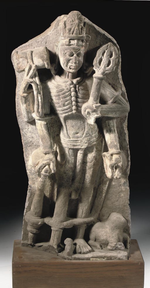 A Central Indian sandstone stele depicting Shiva