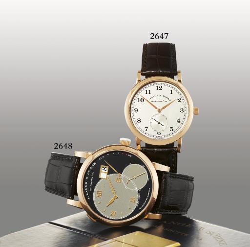 A.LANGE & SÖHNE. AN 18K PINK GOLD WRISTWATCH WITH DATE