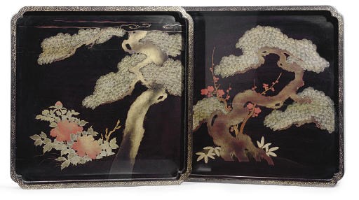 A Pair of Japanese Lacquer Trays