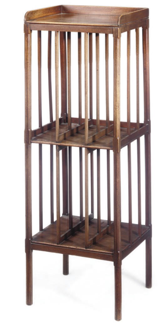 A REGENCY MAHOGANY THREE TIER WHATNOT