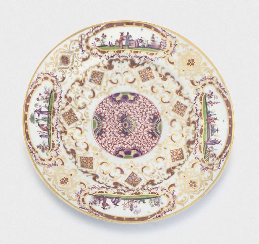 A MEISSEN CHINOISERIE PLATE