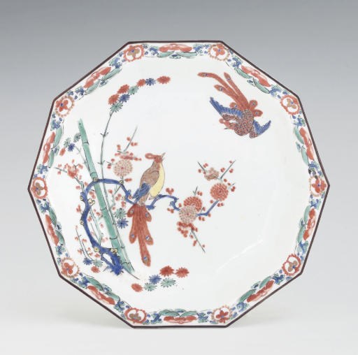 A MEISSEN KAKIEMON DECAGONAL DISH
