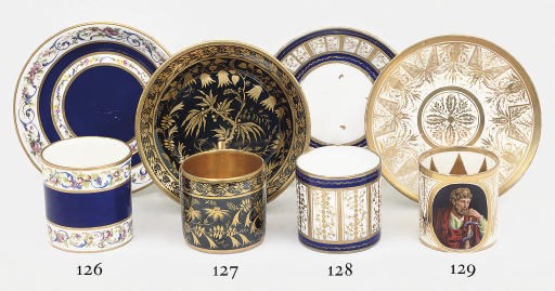 A BERLIN (KPM) COFFEE-CAN AND SAUCER