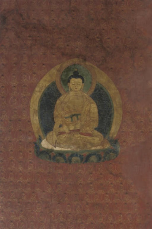 A Tibetan Thangka of Akshobhya, 16th/17th Century