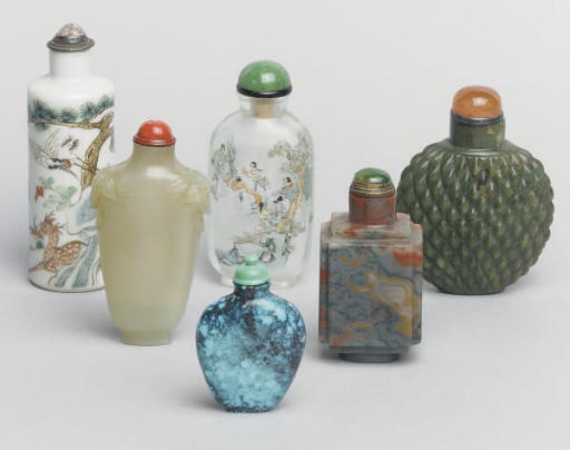 A collection of forty-six various Chinese snuff bottles, 19th and 20th centuries