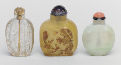 Seven Chinese snuff bottles, 19th and 20th Century