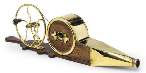 AN ENGLISH BRASS AND ROSEWOOD PEAT BELLOWS