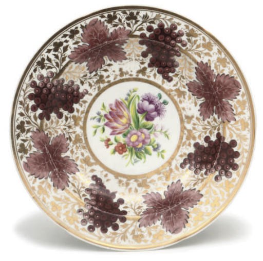 A RUSSIAN (IMPERIAL PORCELAIN FACTORY) PLATE