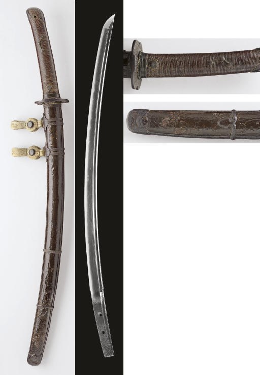 A Seki School Wakizashi in Lacquered-leather Mounts