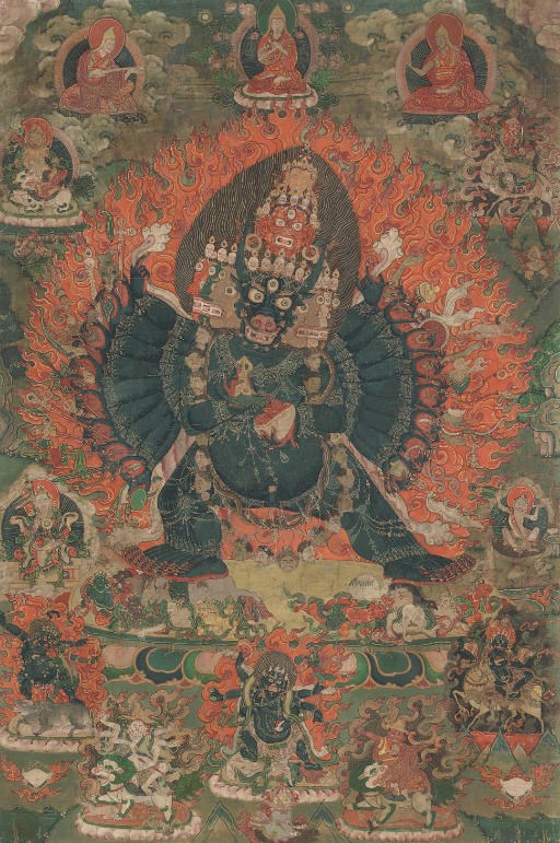 A Thangka of Vajrabhairava