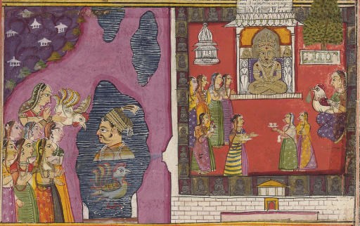 Illustration from an unknown Jain manuscript