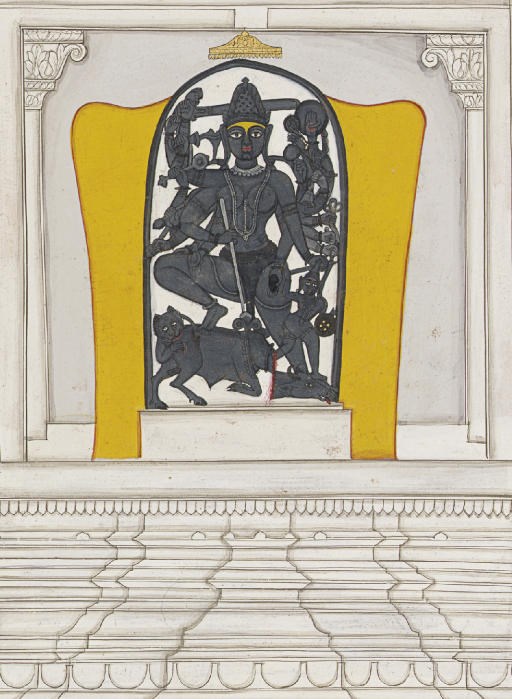 Durga slaying the Buffalo Demon