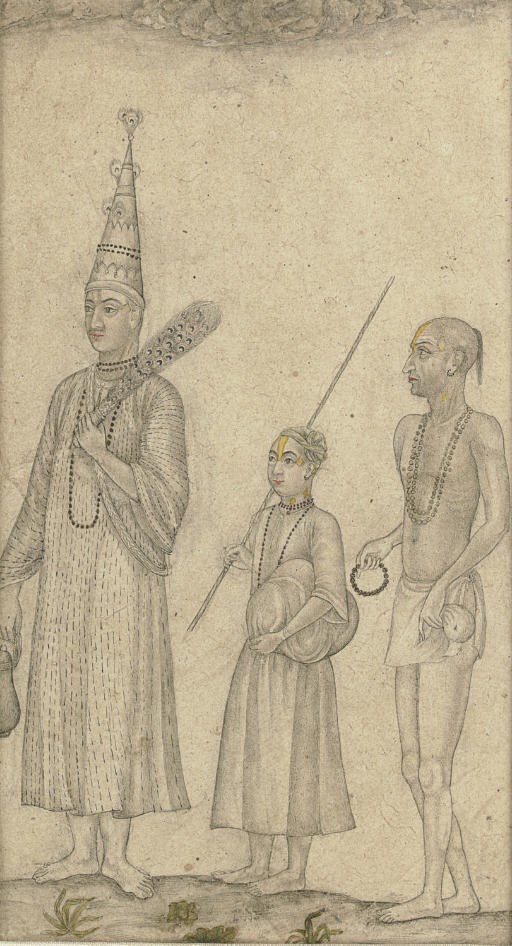 Vaishnava Mohant with disciples