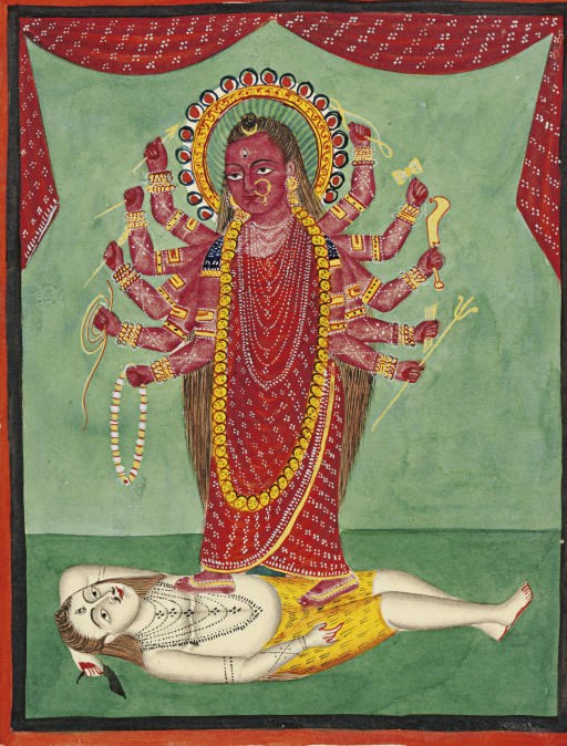 Bhairavi dancing on Shiva