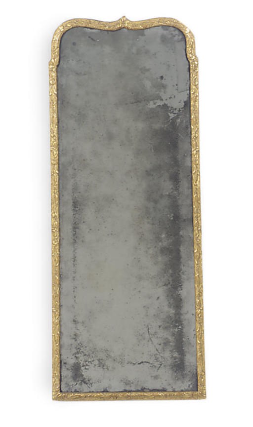 A QUEEN ANNE GILT-GESSO PIER GLASS,