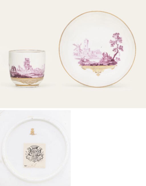 A TOURNAI COFFEE-CUP AND SAUCER