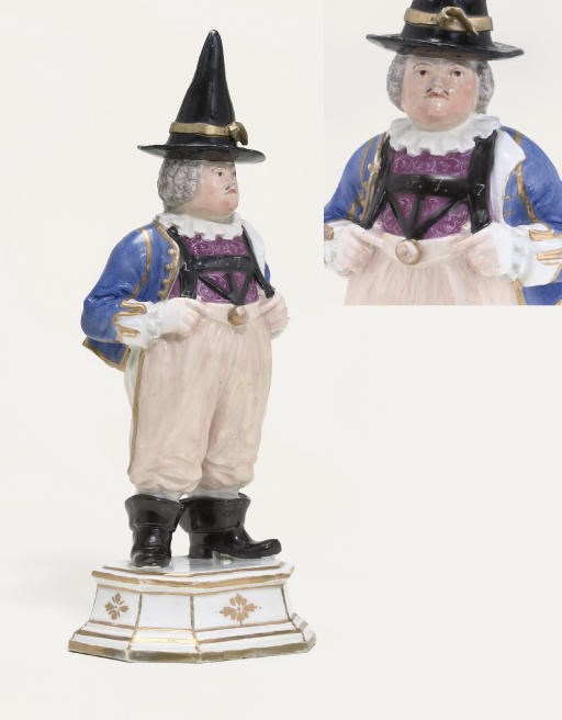 A MEISSEN FIGURE OF HOFNARR FRÖHLICH