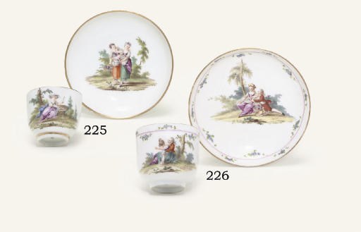 A GOTHA COFFEE-CUP AND SAUCER