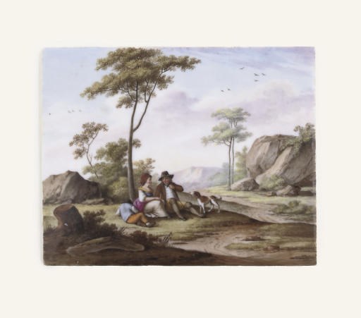 A GOTHA RECTANGULAR PLAQUE
