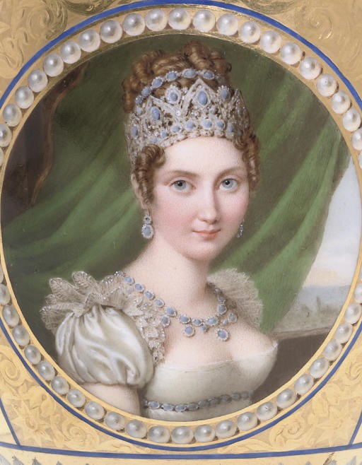 A SEVRES (HARD PASTE) GOLD-GROUND PORTAIT CUP AND SAUCER (TASSE 'A.B.' ET SOUCOUPE)