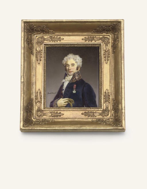 A PARIS RECTANGULAR FRAMED PORTRAIT PLAQUE