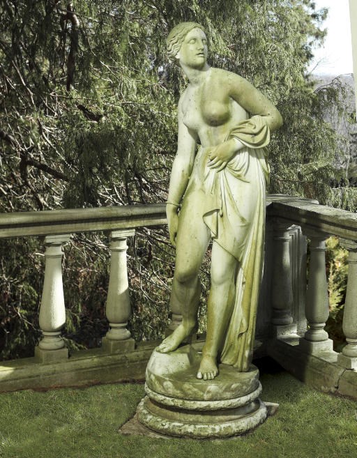 A SCOTTISH MARBLE FIGURE OF ANDROMEDA
