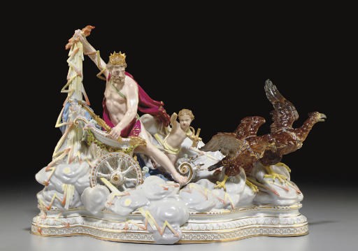 A LARGE MEISSEN MYTHOLOGICAL FIGURE GROUP
