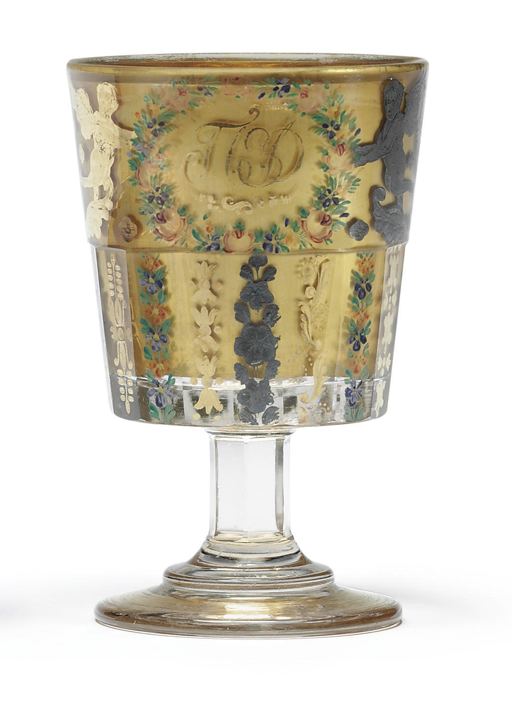 A Double-Walled Glass Goblet