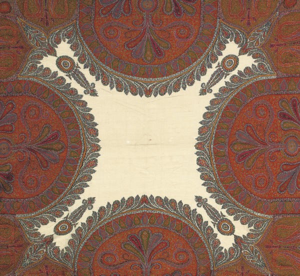 A KASHMIR JAMAWAR SHAWL IN THE FRENCH STYLE, 1840s