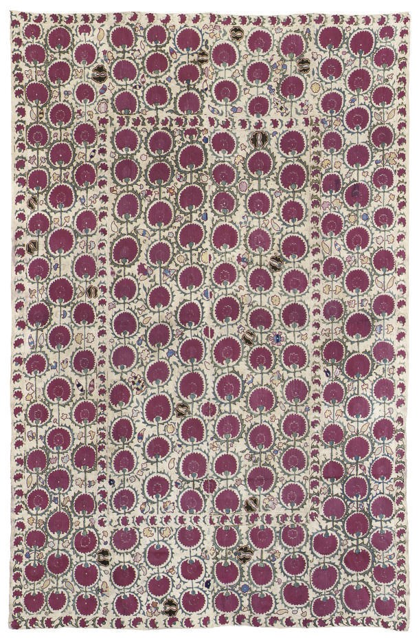 A UZBEK SUSANI, 19TH CENTURY