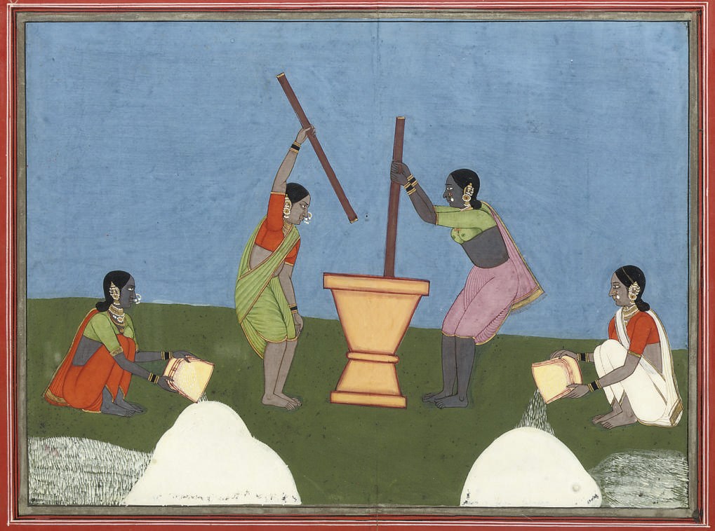 WOMEN WASHING RICE, TANJORE, CIRCA 1830