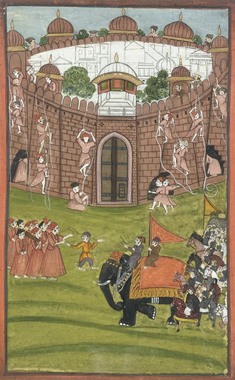A FORT SCENE, RAJASTHAN, CIRCA 1850