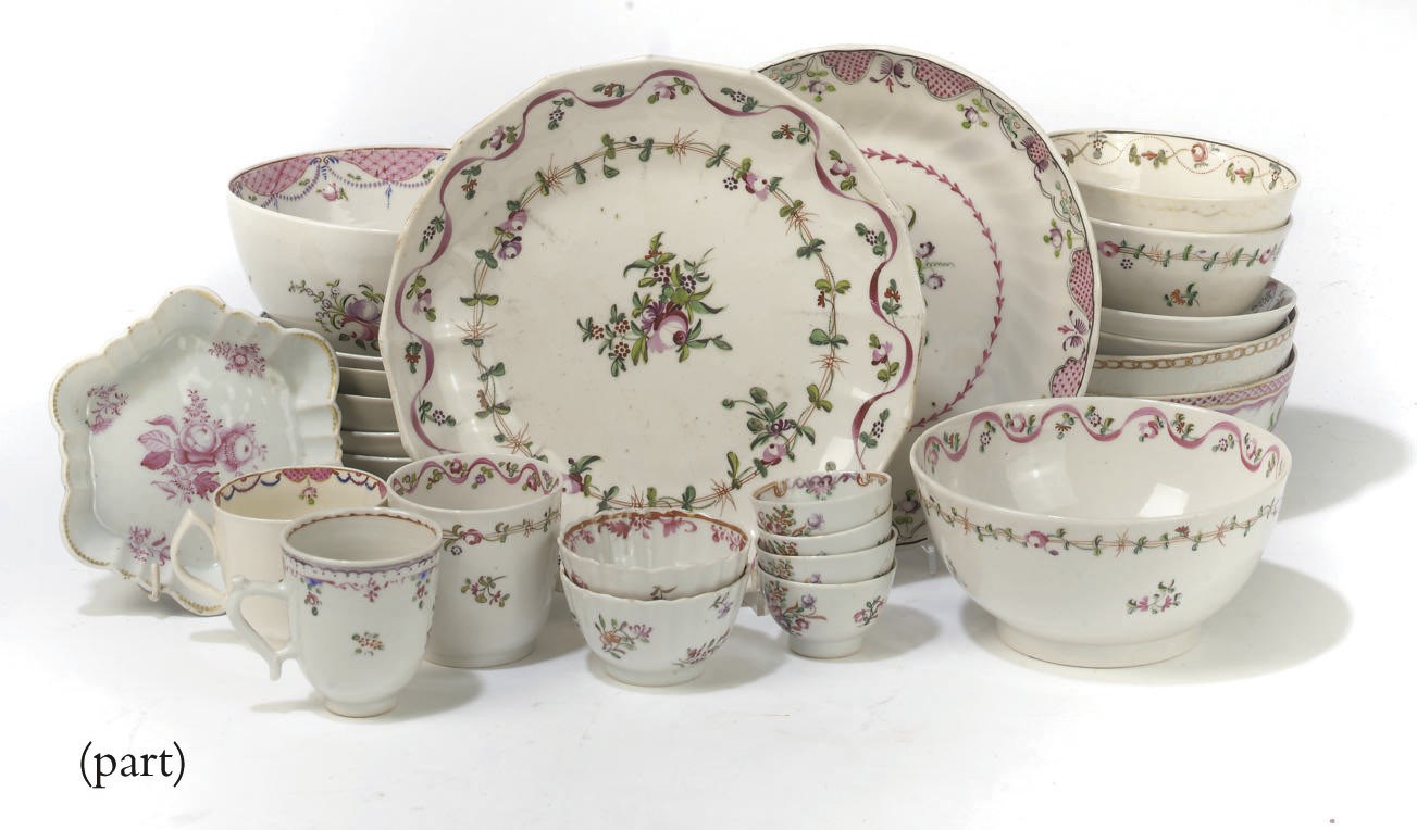 A QUANTITY OF ENGLISH AND CHINESE EXPORT TEAWARES