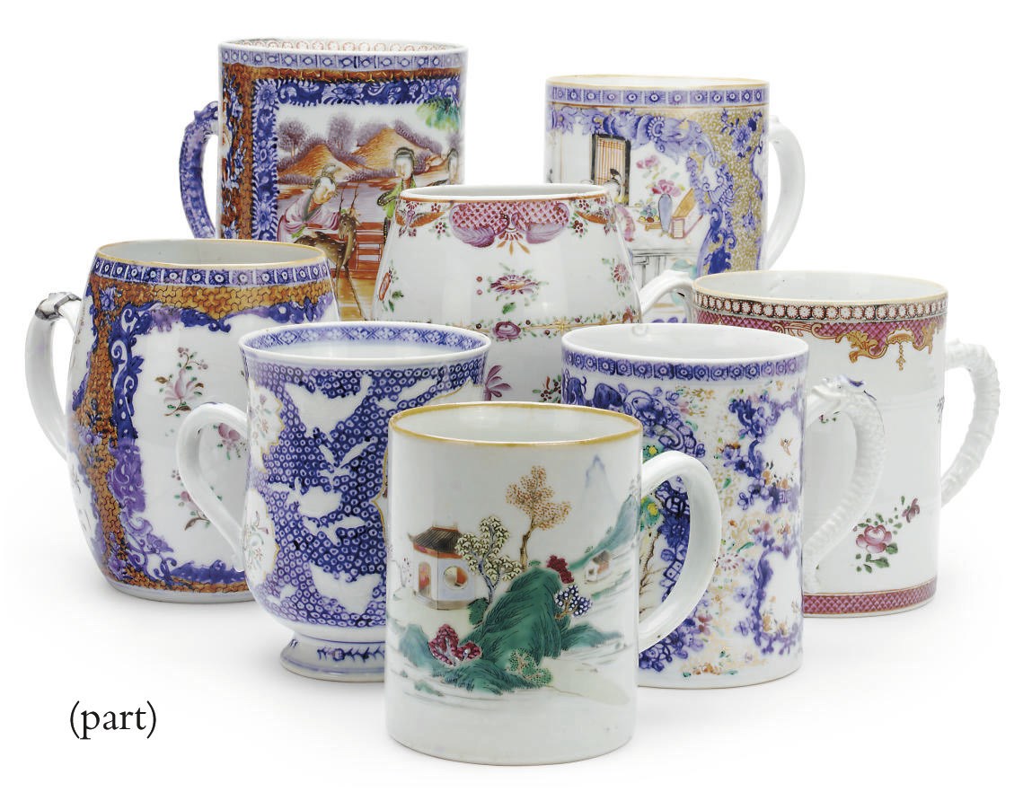 A Group of twelve Chinese export tankards